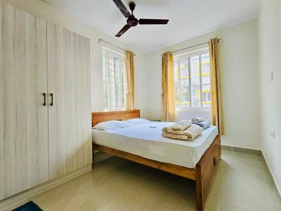Bedroom Image of 900 Sq.ft 1 BHK Apartment / Flat for rent in Indira Nagar Bengaluru for Rs. 40000