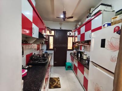 Kitchen Image of 802 Sq.ft 2 BHK Builder Floor for sale in Krishna Nagar New Delhi for Rs. 5200000