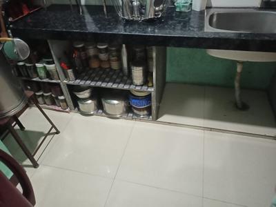 Kitchen Image of 1500 Sq.ft 1 BHK Builder Floor for rent in Sukhliya Indore for Rs. 10000