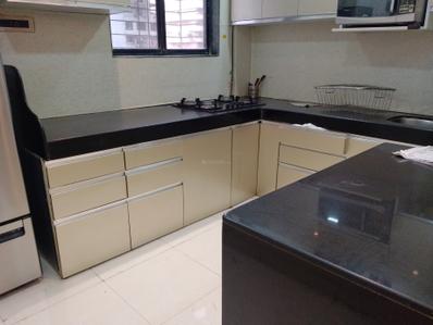 Kitchen Image of 1280 Sq.ft 2 BHK Apartment / Flat for rent in Skylark Maruti Tower, Kharghar Navi Mumbai for Rs. 50000