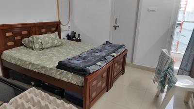 Bedroom Image of 620 Sq.ft 1 RK Apartment / Flat for rent in Gachibowli Hyderabad for Rs. 20000
