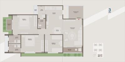 Image of 1291 Sq.ft 2 BHK Apartment / Flat for sale in Shilaj, Ahmedabad for Rs. 5500000