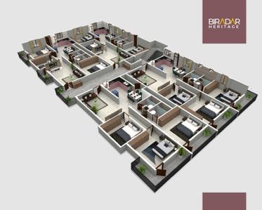 Image of 1300 Sq.ft 3 BHK Apartment / Flat for sale in Balaji Nagar, Hubli for Rs. 6500000