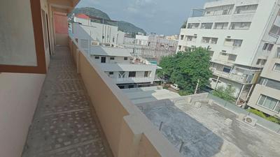 Balcony Image of 1600 Sq.ft 3 BHK Apartment / Flat for rent in Labbipet Vijayawada for Rs. 22000