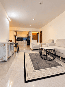 Living Room Image of 1417 Sq.ft 3 BHK Apartment / Flat for rent in Shriram Nysa, Dhanori Pune for Rs. 36000