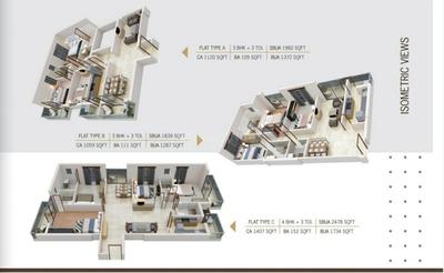 Image of 1623 Sq.ft 3 BHK Apartment / Flat for sale in Kanke, Ranchi for Rs. 12000000