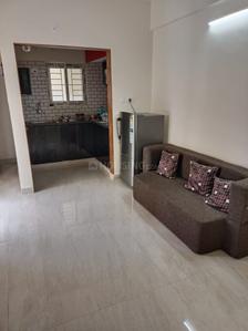 Living Room Image of 600 Sq.ft 1 BHK Apartment / Flat for rent in Kadugodi Bengaluru for Rs. 26000