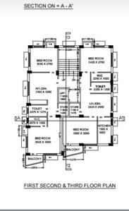 Image of 1050 Sq.ft 3 BHK Apartment / Flat for sale in Kalikapur, Kolkata for Rs. 7400000