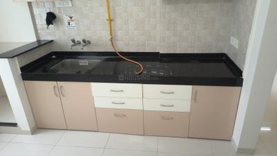 Kitchen Image of 708 Sq.ft 1 BHK Apartment / Flat for rent in Nyati Elan South I, Wagholi Pune for Rs. 18000