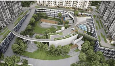 Image of 1460 Sq.ft 3 BHK Apartment / Flat for sale in Godrej Emerald Waters, Pimpri, Pune for Rs. 14600545