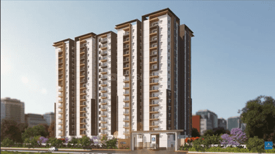 Image of 1325 Sq.ft 2 BHK Apartment / Flat for sale in Aparna Cyber Shine, Osman Nagar, Hyderabad for Rs. 11000000