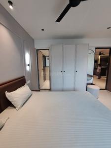 Bedroom Image of 1300 Sq.ft 3 BHK Apartment / Flat for rent in Vesu Surat for Rs. 40000
