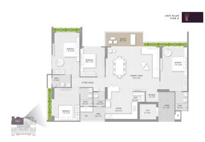 Image of 3300 Sq.ft 4 BHK Apartment / Flat for sale in Science City, Ahmedabad for Rs. 21600000