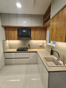 Kitchen Image of 1715 Sq.ft 3 BHK Apartment / Flat for rent in Rajapushpa Provincia, Narsingi Hyderabad for Rs. 82000