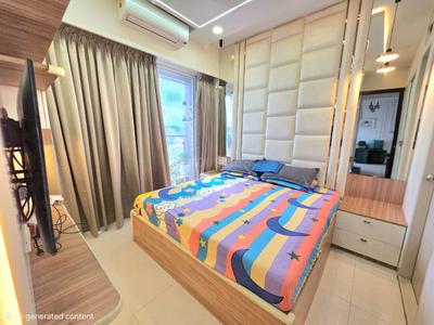 Bedroom Image of 500 Sq.ft 1 BHK Apartment / Flat for rent in Ashar Edge, Thane West Thane for Rs. 34550