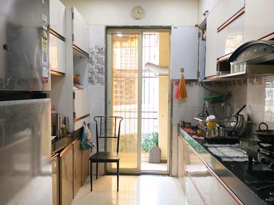 Kitchen Image of 950 Sq.ft 2 BHK Apartment / Flat for rent in Vivaan Yashodarshan Residency, Kalyan East Kalyan for Rs. 23000