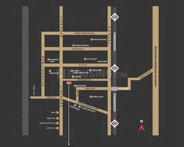 Image of 950 Sq.ft 3 BHK Apartment / Flat for sale in Shreeji Solitaire, Kandivali West, Mumbai for Rs. 17500000