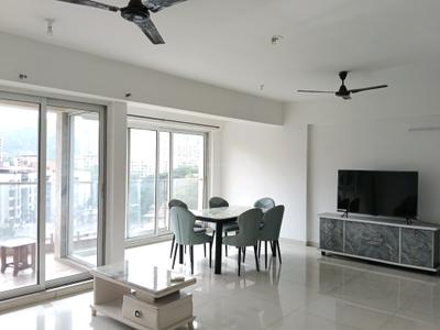 Living Room Image of 1780 Sq.ft 3 BHK Apartment / Flat for rent in Soham Crystal Spires, Thane West Thane for Rs. 84000
