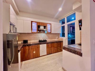 Kitchen Image of 1375 Sq.ft 3 BHK Apartment / Flat for rent in Omaxe The Palace, Gomti Nagar Lucknow for Rs. 55000