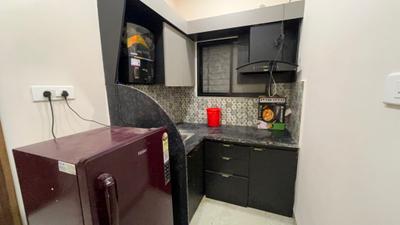 Kitchen Image of 1500 Sq.ft 1 BHK Builder Floor for rent in Mahalakshmi Nagar Indore for Rs. 19000