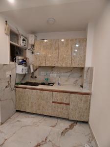 Kitchen Image of 550 Sq.ft 1 BHK Independent House for rent in Chhattarpur New Delhi for Rs. 19000
