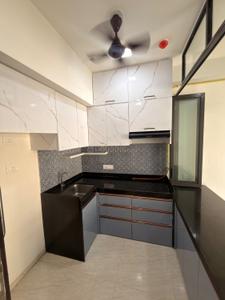 Kitchen Image of 450 Sq.ft 1 BHK Apartment / Flat for rent in Lodha Crown, Thane West Thane for Rs. 26000