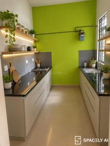 Kitchen Image of 675 Sq.ft 2 BHK Apartment / Flat for rent in Arun Excello Temple Green Heights, Oragadam Sriperambattur Chennai for Rs. 19000