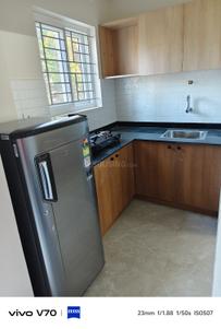 Kitchen Image of 568 Sq.ft 1 BHK Apartment / Flat for rent in Mahadevapura Bengaluru for Rs. 28000
