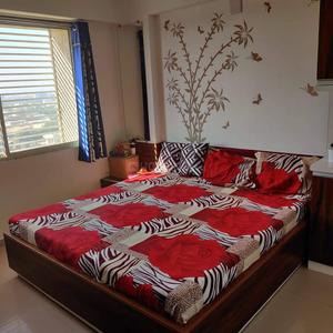 Bedroom Image of 1000 Sq.ft 1.5 BHK Independent House for rent in Arjun Pearl, Ghatlodiya Ahmedabad for Rs. 16500