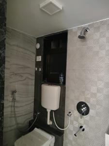 Common Bathroom Image of 600 Sq.ft 1 BHK Apartment / Flat for rent in Sahil Pride Residency Daffodil, Kasarvadavali Thane for Rs. 24999