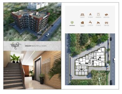 Image of 1850 Sq.ft 3 BHK Apartment / Flat for sale in Chala, Vapi for Rs. 5400000
