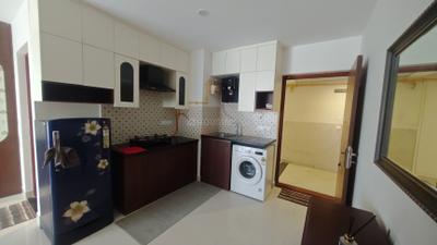 Kitchen Image of 582 Sq.ft 1 RK Studio for rent in Paradise At Brigade Cornerstone Utopia, Varthur Bengaluru for Rs. 30000