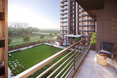 Balcony Image of 1200 Sq.ft 2 BHK Apartment / Flat for rent in Jahangir Pura Surat for Rs. 17000