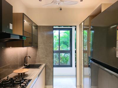 Kitchen Image of 849 Sq.ft 1 BHK Apartment / Flat for sale in Sunraj Solitaire, Dombivli East Thane for Rs. 4499999