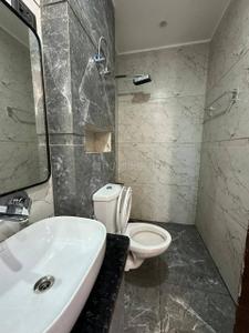 Bathroom Image of 500 Sq.ft 1 RK Builder Floor for rent in Sector 15 Gurgaon for Rs. 23000