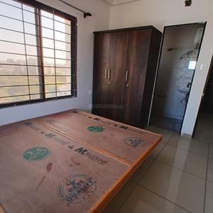 Bedroom Image of 727 Sq.ft 3 BHK Apartment / Flat for rent in Nirmaan One, New Gotri Vadodara for Rs. 22000