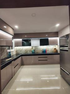 Kitchen Image of 1850 Sq.ft 3 BHK Apartment / Flat for rent in Basera Properties And Constructions Blue Mountain, Vrindavan Yojana Lucknow for Rs. 35000