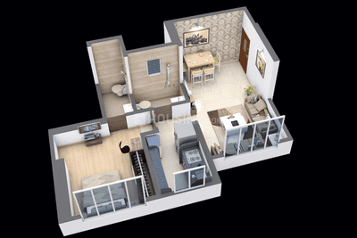 Image of 610 Sq.ft 2 BHK Apartment / Flat for sale in Magathane Press Enclave CHSL, Borivali East, Mumbai for Rs. 17000000