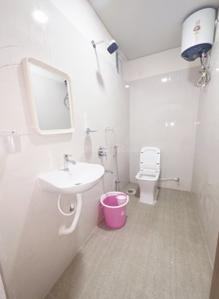 Bathroom Image of 300 Sq.ft 1 RK Apartment / Flat for rent in Miyapur Hyderabad for Rs. 35000