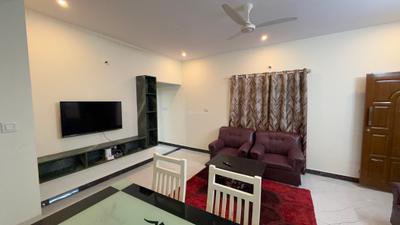 Living Room Image of 1200 Sq.ft 2 BHK Apartment / Flat for rent in Thanisandra Bengaluru for Rs. 40000