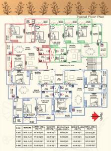 Image of 1535 Sq.ft 3 BHK Apartment / Flat for sale in Danapur, Patna for Rs. 9977500