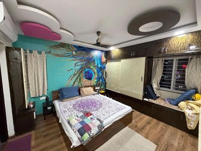 Bedroom Image of 1678 Sq.ft 3 BHK Apartment / Flat for rent in Rajapushpa Regalia, Kokapet Hyderabad for Rs. 55000
