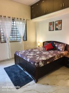 Bedroom Image of 600 Sq.ft 1 BHK Apartment / Flat for rent in Mahalakshmi Nagar Indore for Rs. 20000