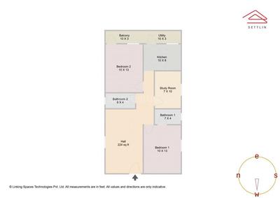 Image of 994 Sq.ft 2.5 BHK Apartment / Flat for sale in Jay Rajarajeshwari Nagar Project by Jay Aey Developers Llp, RR Nagar, Bengaluru for Rs. 5300000