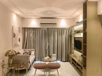Living Room Image of 660 Sq.ft 1 BHK Apartment / Flat for sale in Runwal Gardens Phase 3 Bldg No 24 To 26, Dombivli East Thane for Rs. 6400000