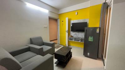 Living Room Image of 600 Sq.ft 1 BHK Apartment / Flat for rent in Whitefield Bengaluru for Rs. 24000