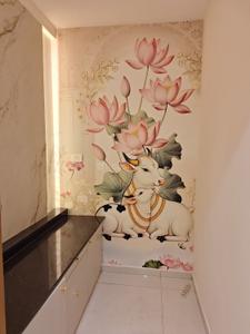 Kitchen Image of 2000 Sq.ft 3 BHK Apartment / Flat for rent in Rajapushpa Provincia, Narsingi Hyderabad for Rs. 85000