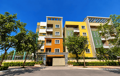 Image of 1014 Sq.ft 2 BHK Apartment / Flat for sale in Sai Lakshmi Shelters Gouthami Meadows, Basapura, Bengaluru for Rs. 7200000