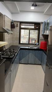 Kitchen Image of 800 Sq.ft 2 BHK Apartment / Flat for rent in Nirmal Lifestyle One Mumbai, Mulund West Mumbai for Rs. 57000