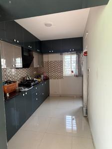 Kitchen Image of 1800 Sq.ft 3 BHK Apartment / Flat for rent in Thanisandra Bengaluru for Rs. 50000